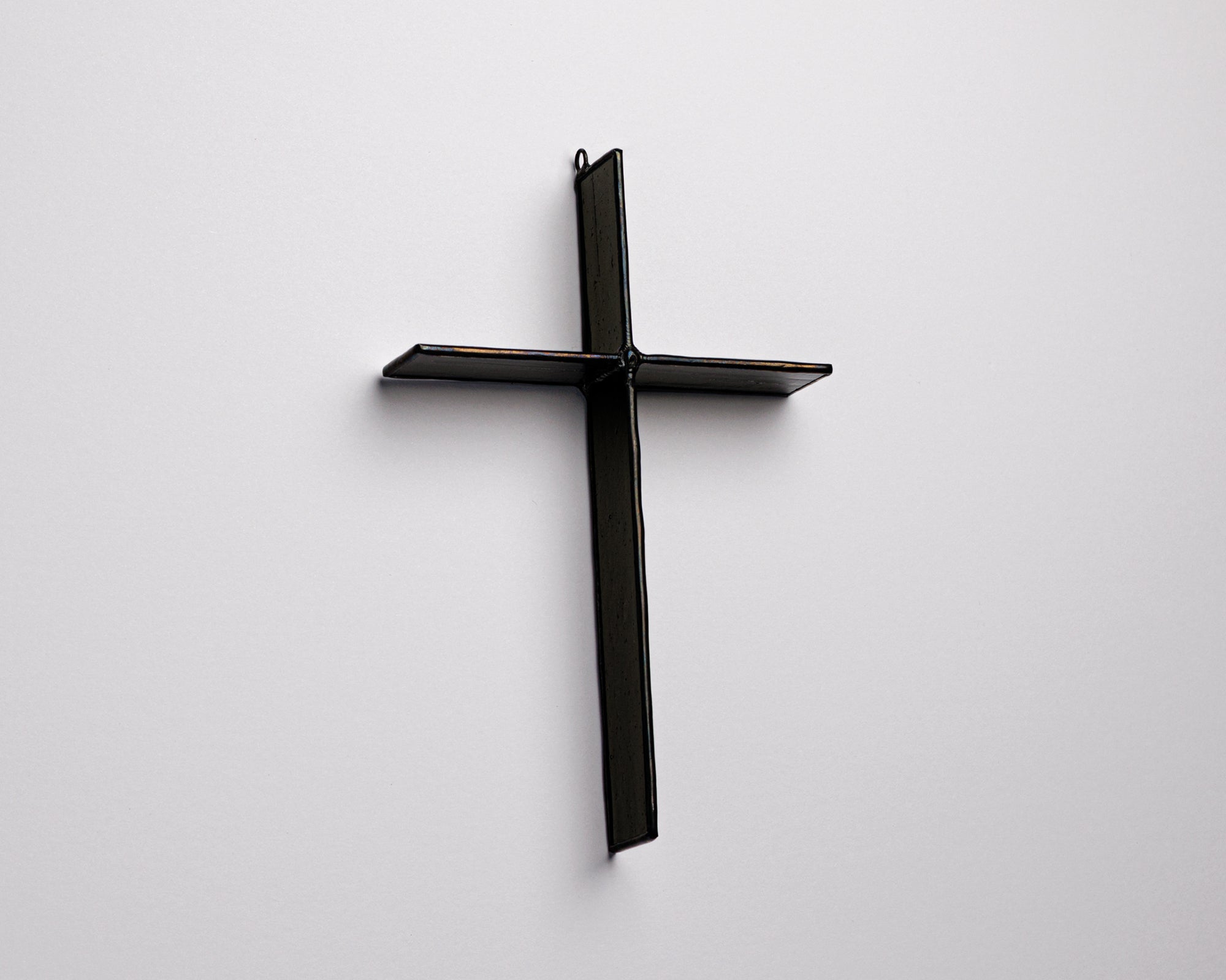 Ink Black Cross Suncatcher