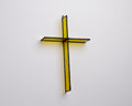 Bright Yellow Cross Suncatcher