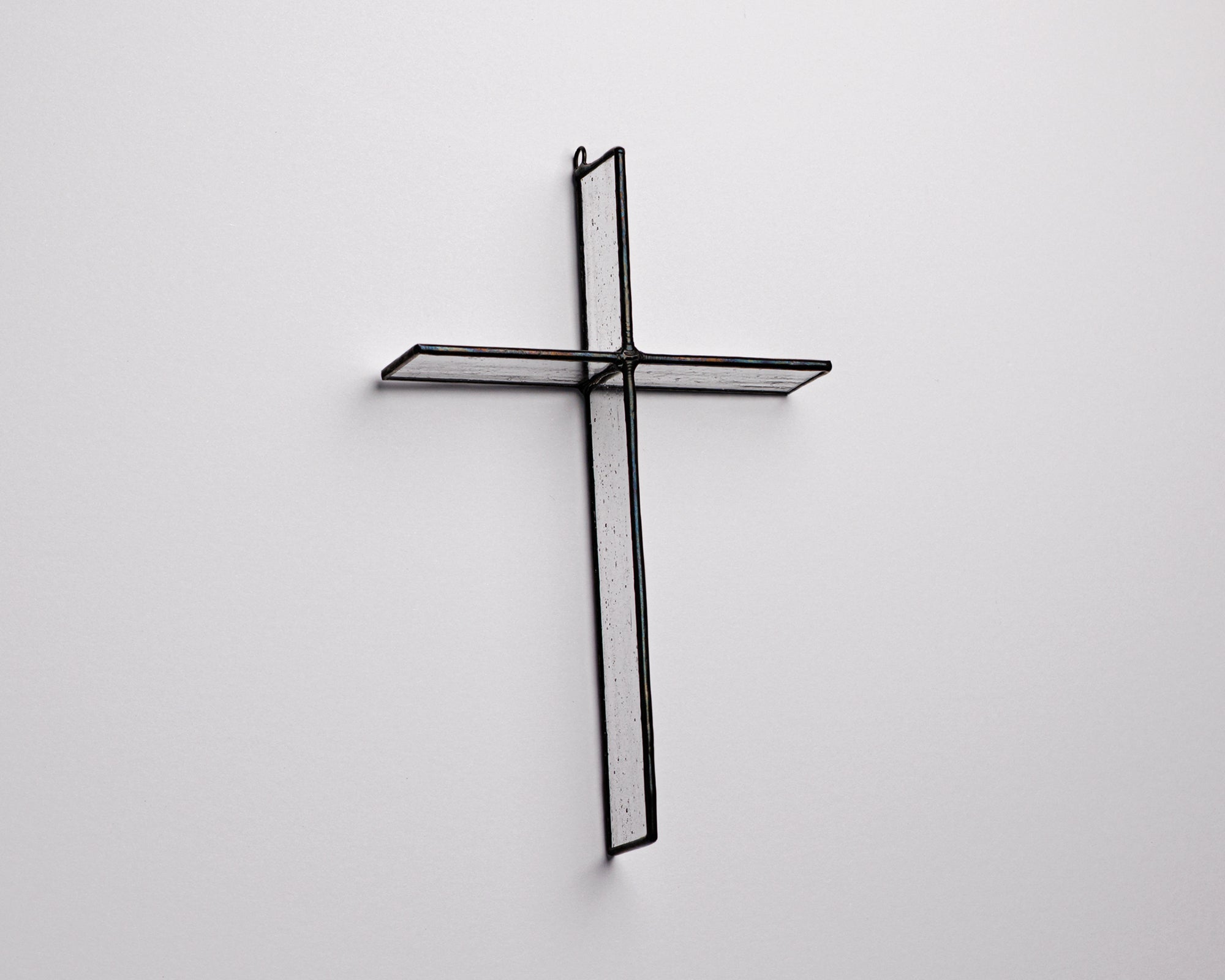 Antique Clear Cross Suncatcher