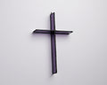 Evening Plum Cross Suncatcher