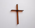 Harvest Orange Cross Suncatcher