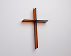 Harvest Orange Cross Suncatcher
