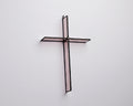 Rose Mist Cross Suncatcher