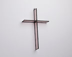 Rose Mist Cross Suncatcher