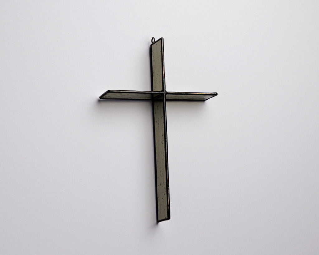 Warm Stone Cross Suncatcher