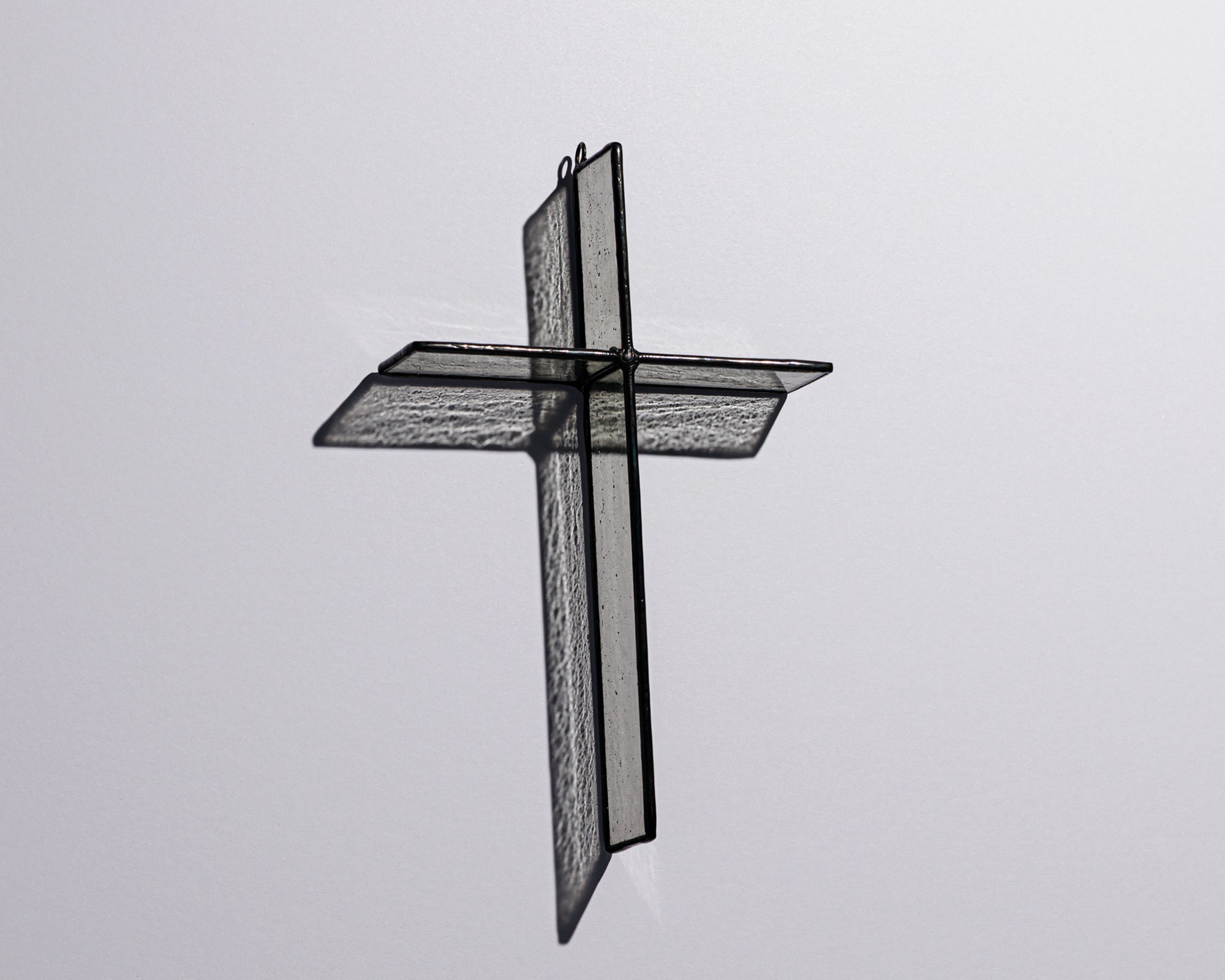 Cloud Grey Cross Suncatcher