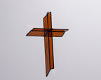 Harvest Orange Cross Suncatcher