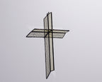 Wheat Mist Cross Suncatcher