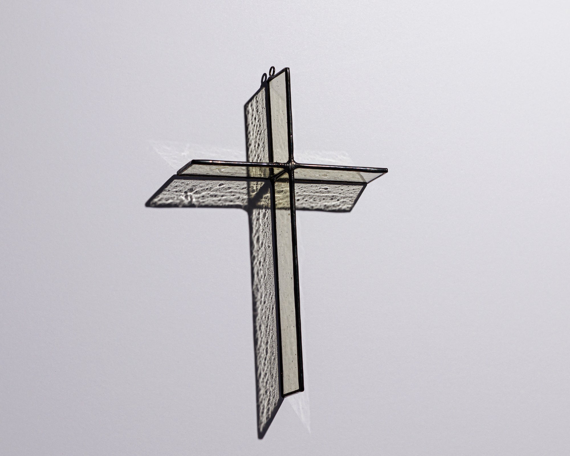 Wheat Mist Cross Suncatcher