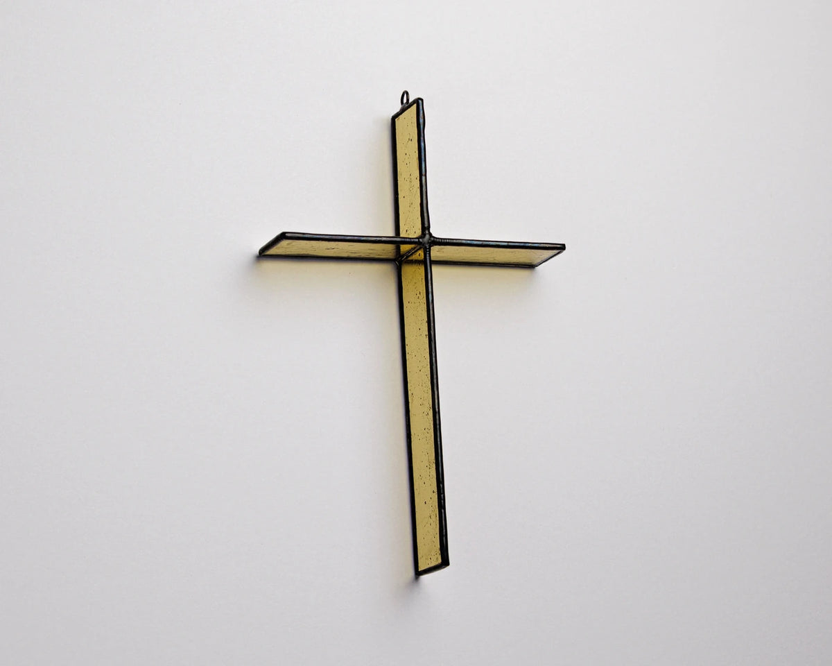 Stained Glass Cross Suncatcher