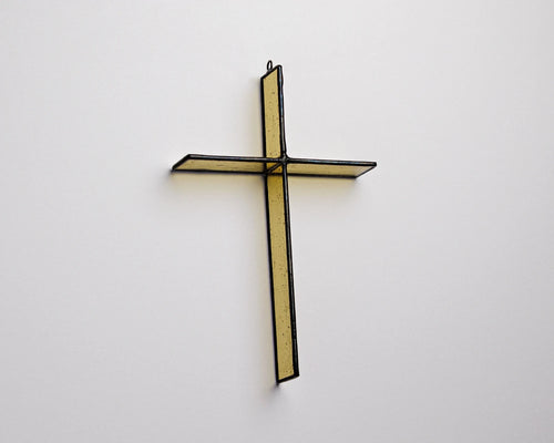 Stained Glass Cross Suncatcher