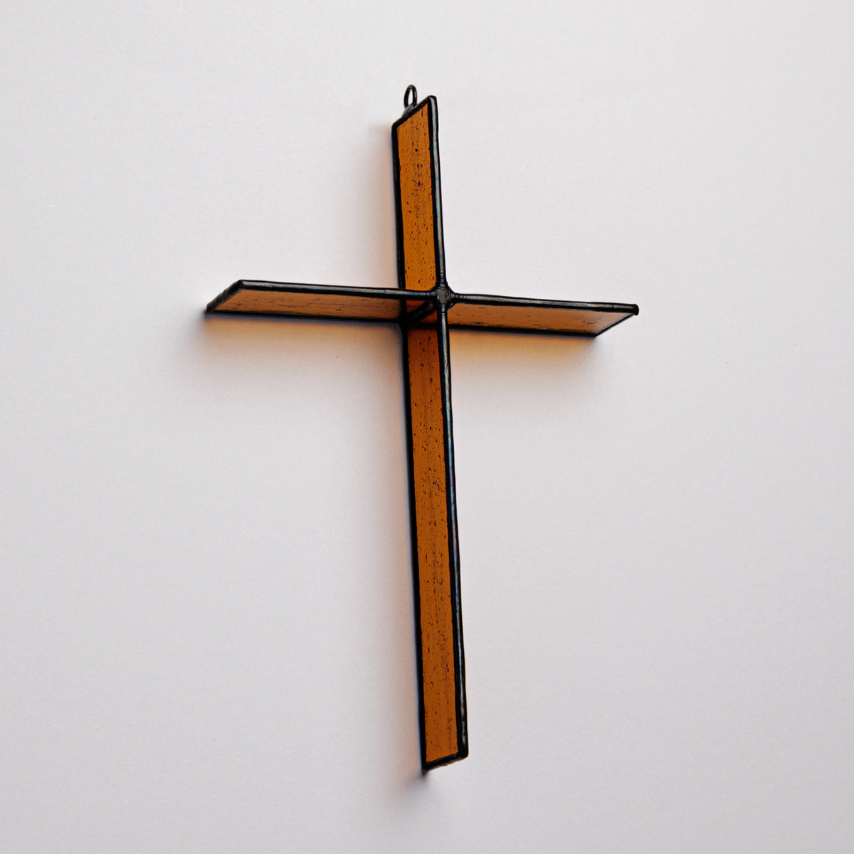 Stained Glass Cross Suncatcher