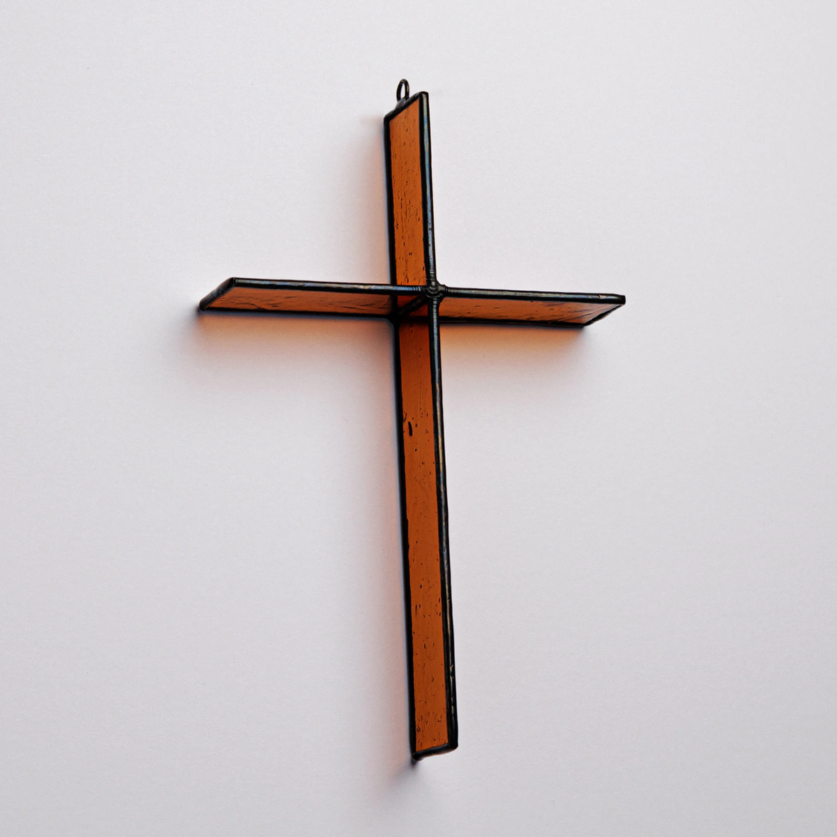 Stained Glass Cross Suncatcher
