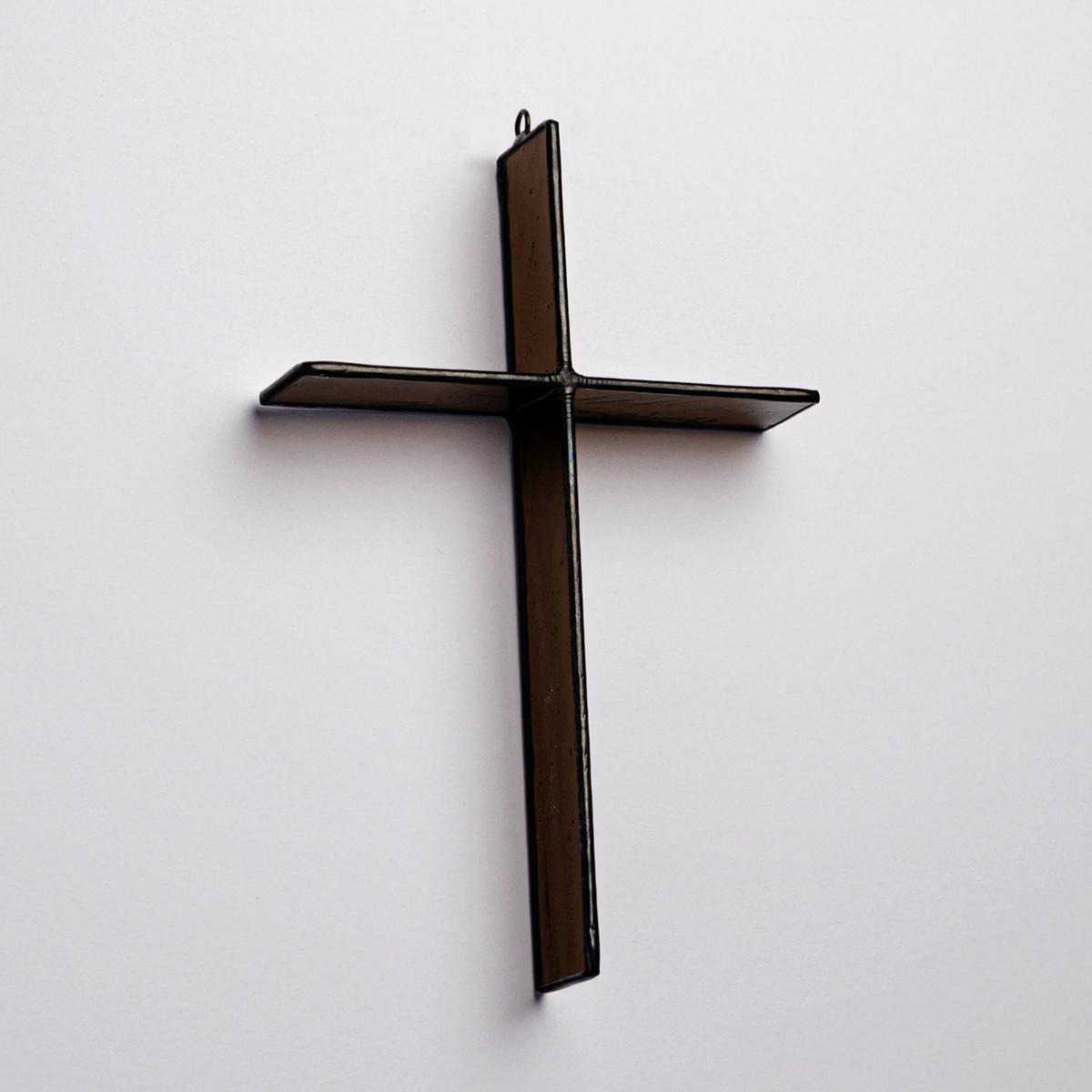 Stained Glass Cross Suncatcher